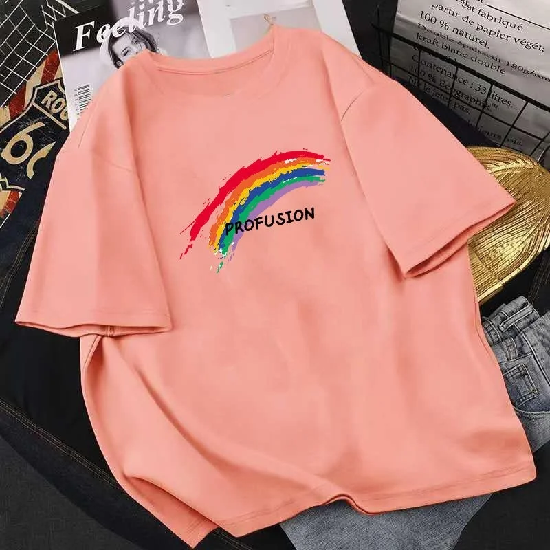 

Fashion Brand Top Luxury T-shirts Man and Woman's Shirts Clothes 2021 New Summer Hip Hop Lady Clothing Short Sleeve