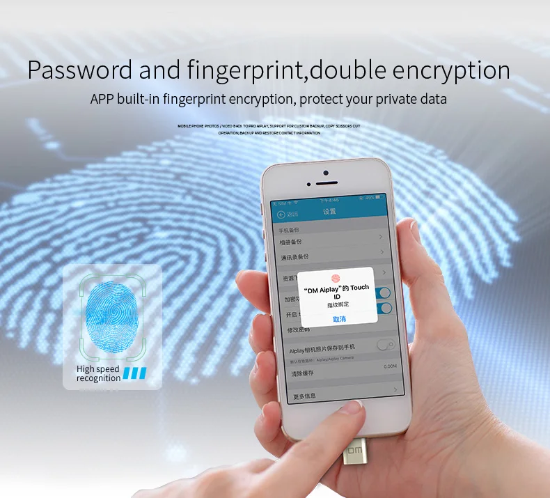 Флеш-накопитель DM APD001 USB3.0 32 Гб 64 ГБ для iPhone 8 7 Plus, металлическая флеш-карта Lightning, u-диск для MFi iOS13, карта памяти 128 ГБ