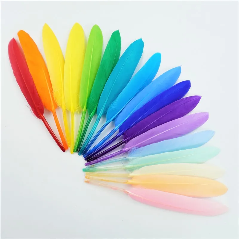 

100Pcs 10-15cm Colorful Duck Feathers for Crafts Natural Goose Feather Handicraft Accessories Jewelry Creation Party Decoration
