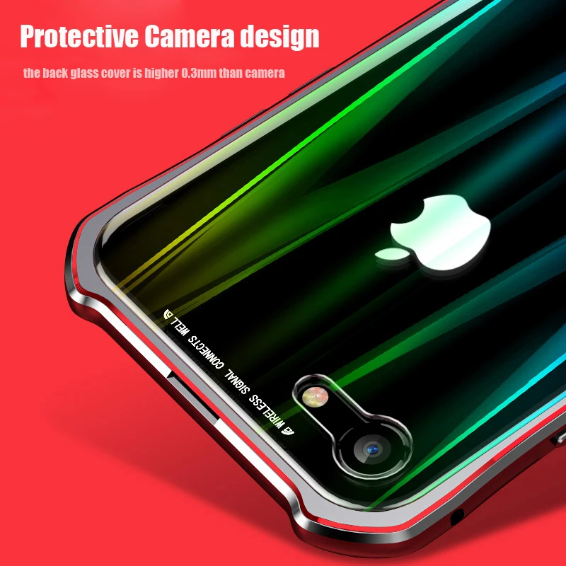 Магнитный защитный чехол s для iPhone XS Max XR X 7 8 Plus Прозрачный coque Apple 7Plus |