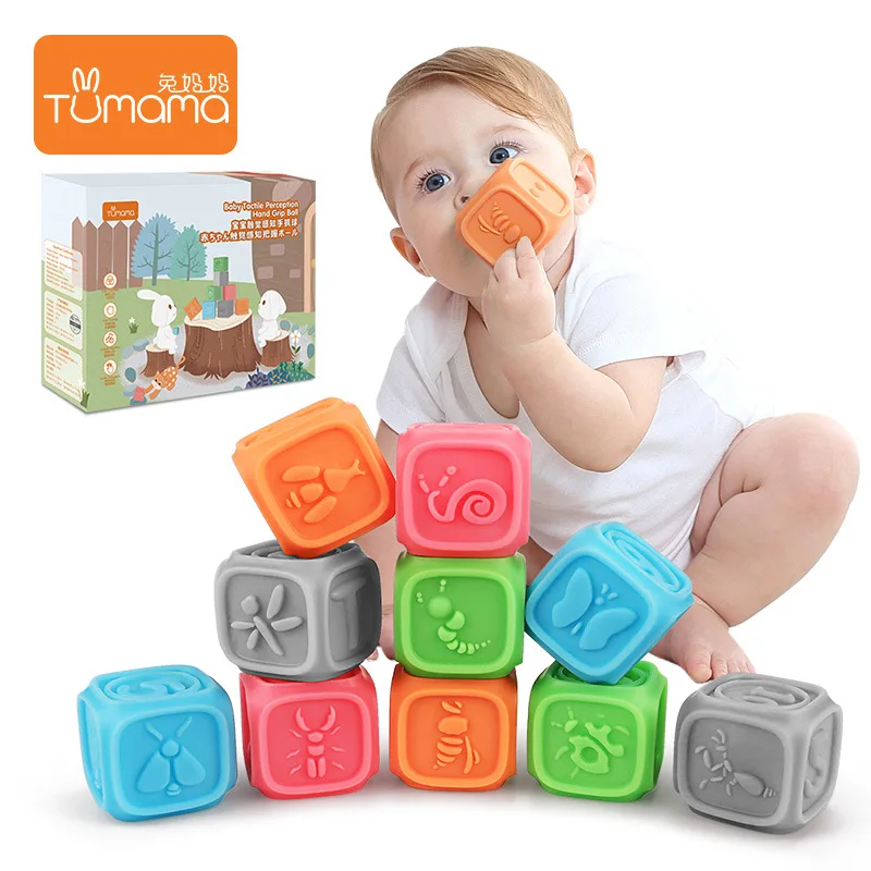 

Mother rabbit baby tactile hand grasping ball baby can chew bite gum soft rubber hand grasping ball bathing toy