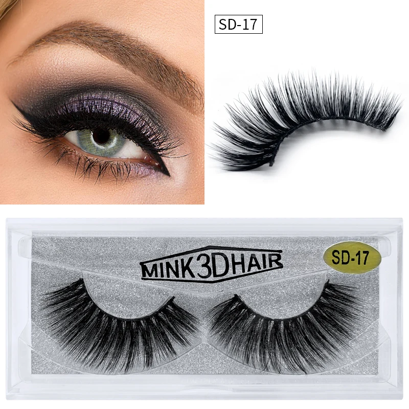 CLOTHOBEAUTY 3D из меха норки накладные ресницы толстый длинный объем тонкие для
