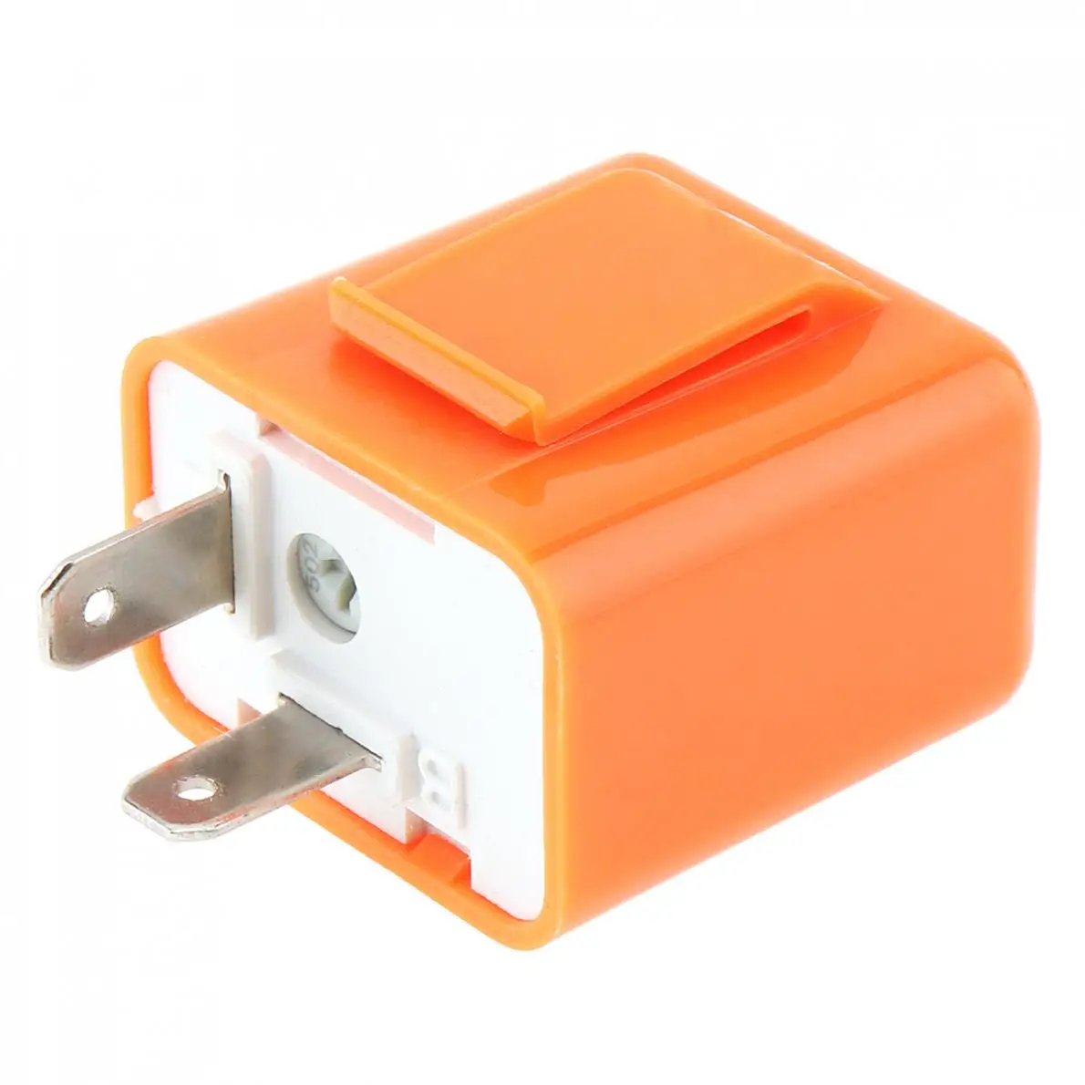 Оранжевый 12V 2 Pin мотоциклов Светодиодный проблесковый маячок Регулируемый