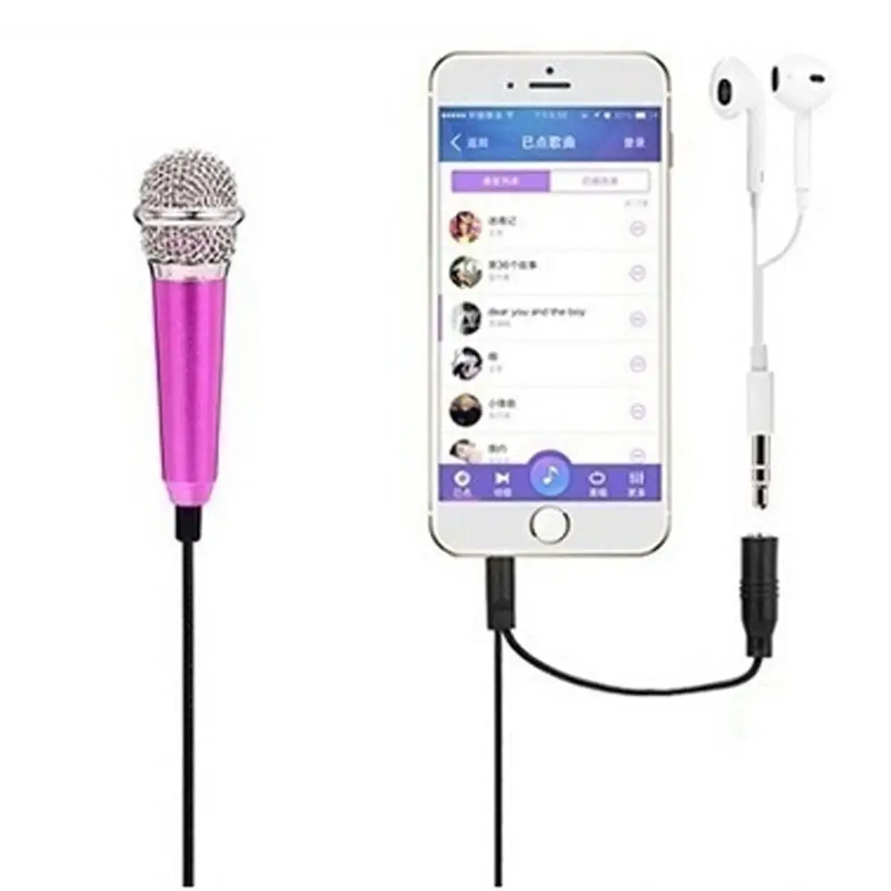 Портативный мини стерео студия Мобильный телефон микрофон мобильное