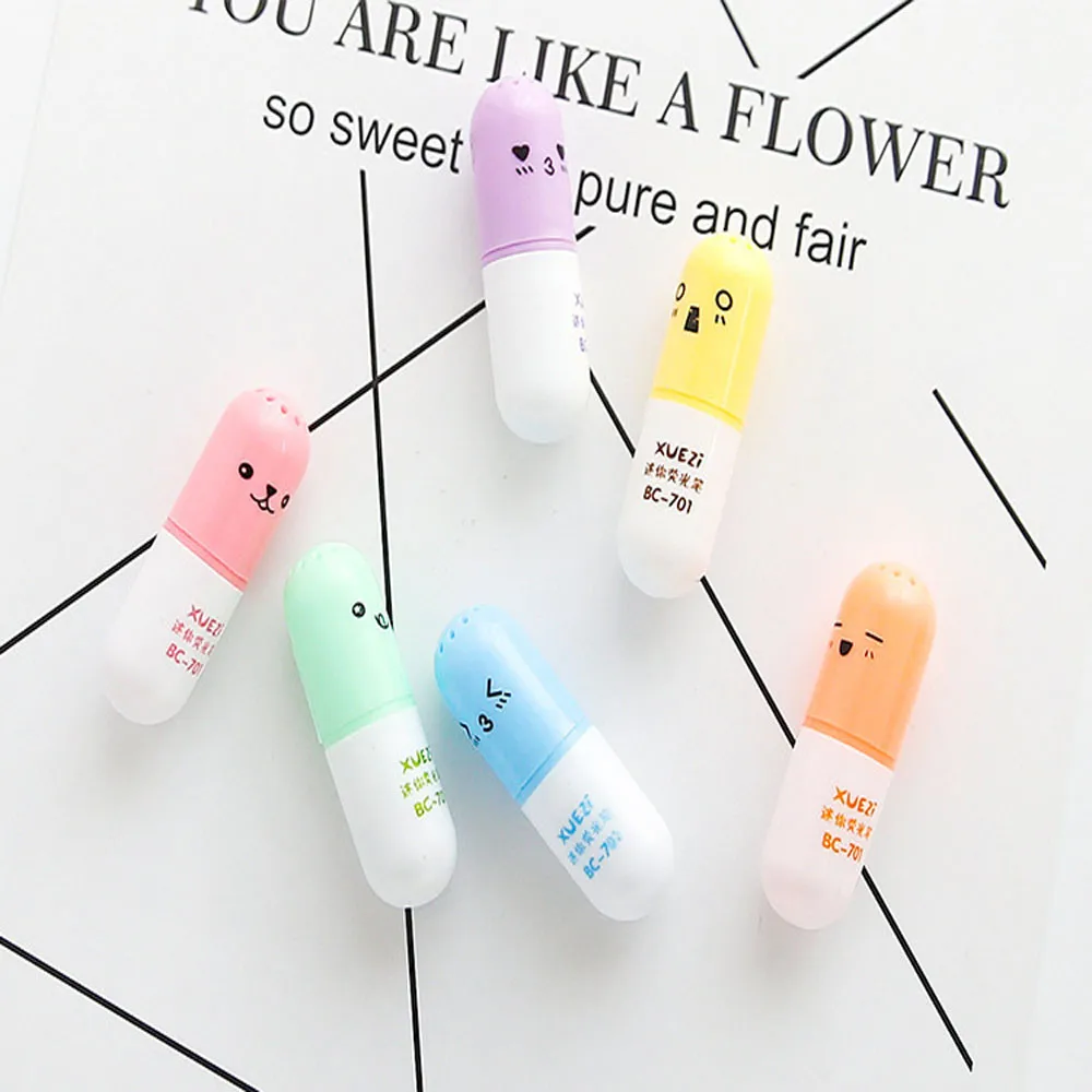 Маркер гелевый в форме таблетки 6 шт. | Дом и сад