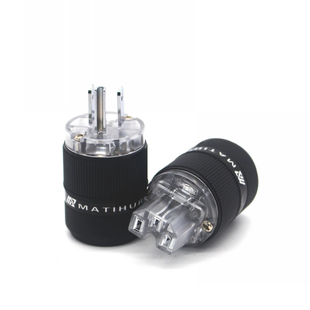 HiFi один комплект MATIHUR медный родиевый Американский Разъем питания переменного