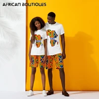 mens fashion african clothing color stitching dashiki casual clothing african map pattern top and pants two piece set