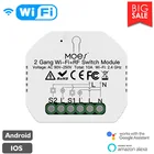 2 Gang 2 Way Wifi умный светильник выключатель цепи модуль приложение Smart Life дистанционного Управление переключатель Wi-Fi для Alexa Echo Google Home