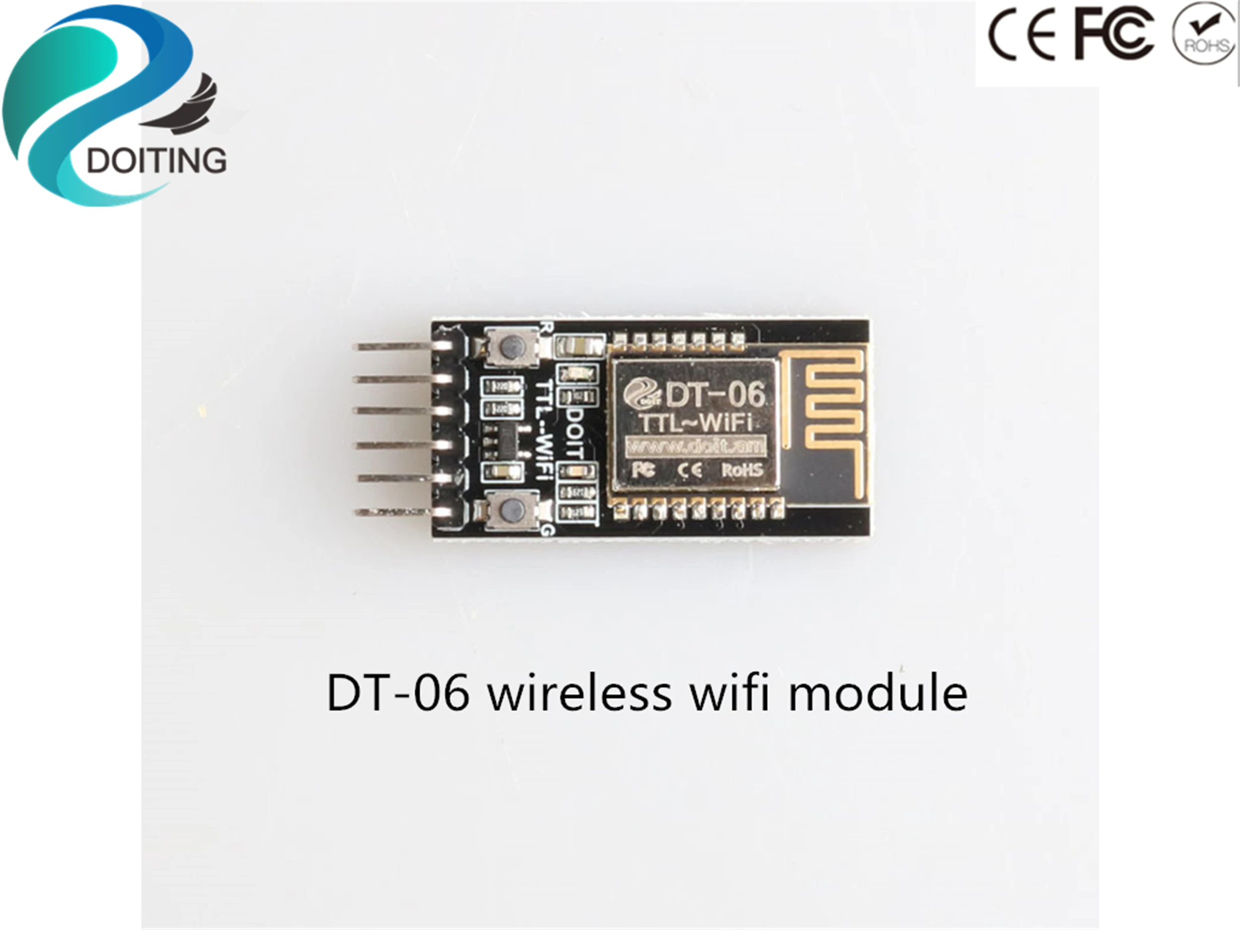 DOITING DT-06 Wireless WiFi Module Serial Port Transparent Transmission ESP8285 TTL-WiFi Compatible With Bluetooth HC-06 ESP-M2