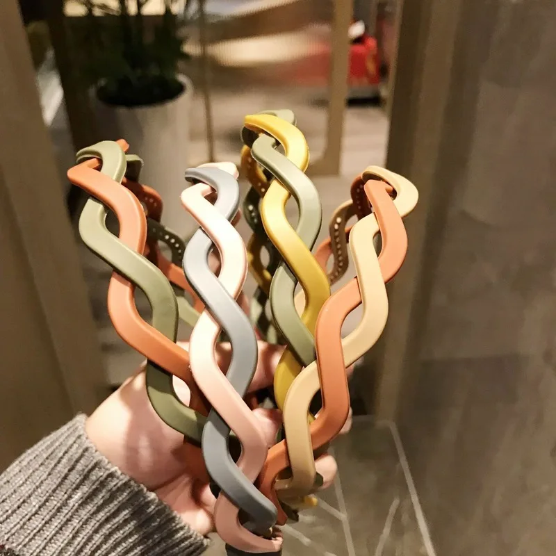 

Fashion Hair Bands Bezel Soft Colorful Hit Color Headbands for Hair Woman Bezel for Hair Hair Hoop Headband Hair Accessories New