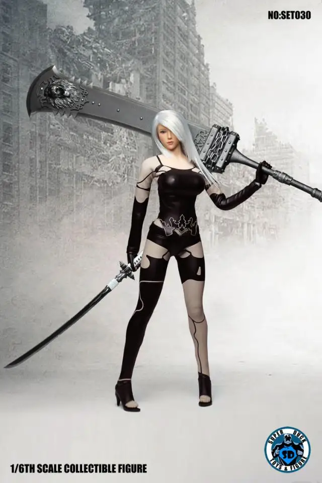Супер утка SET030 1/6 женский косплей на заказ NieR 2B робот Automata голова лепить тело комплект одежды 1" Сделай сам фигурка