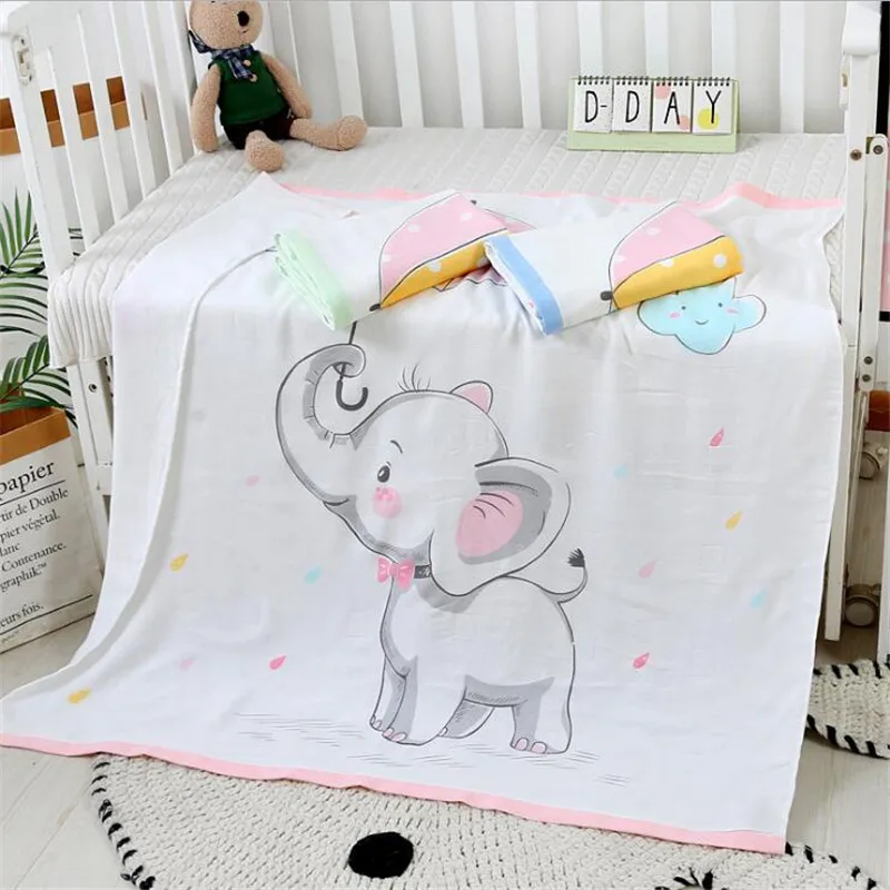 110*110 см трехслойное банное полотенце Пеленальное Одеяло детское постельное