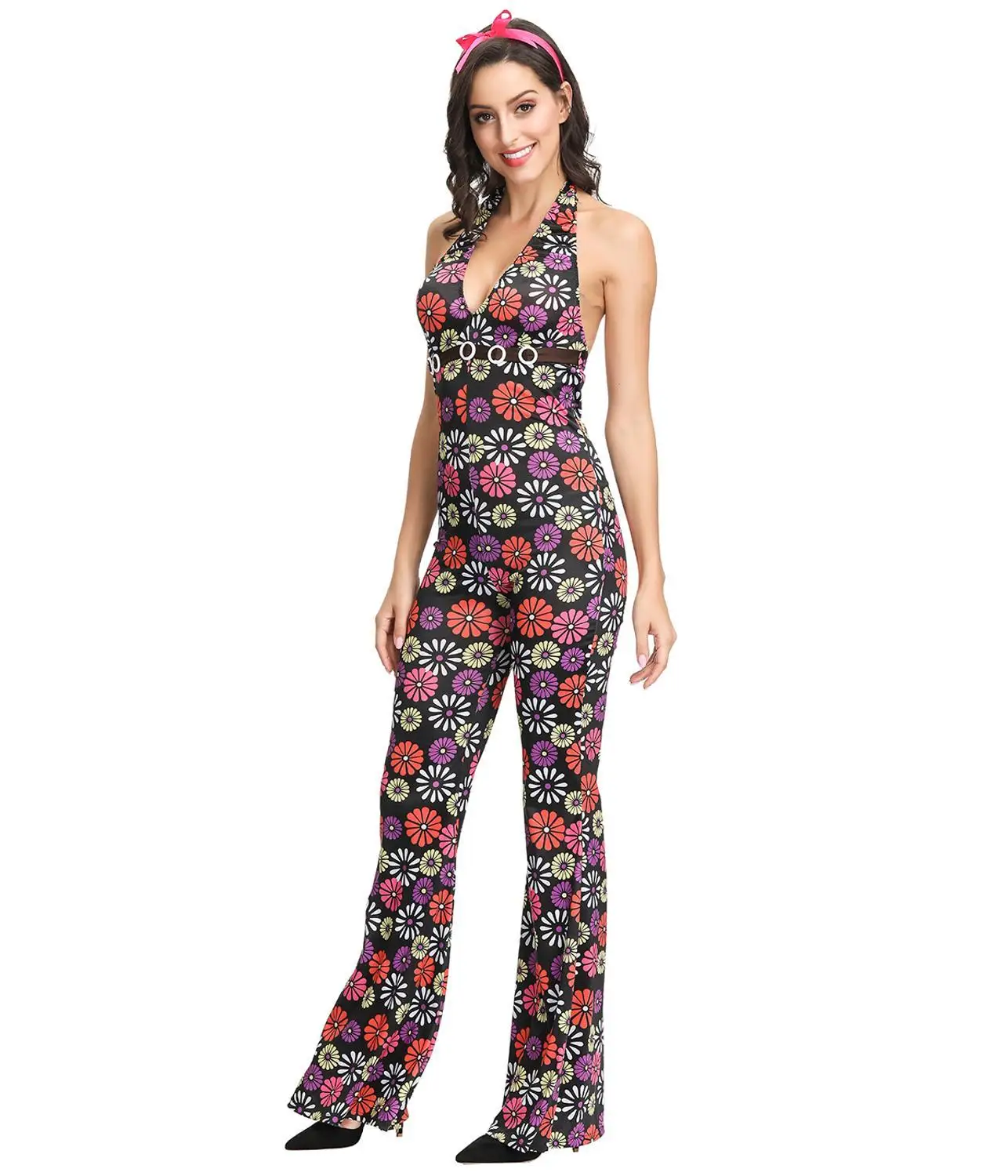 Женские и мужские Костюм хиппи ролевая игра забавные костюм нарядное платье на