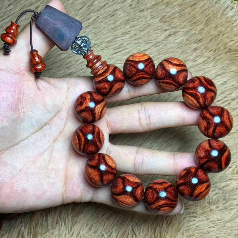 15 мм замечательные натуральные вены забавное лицо молитва женский браслет | Дом и