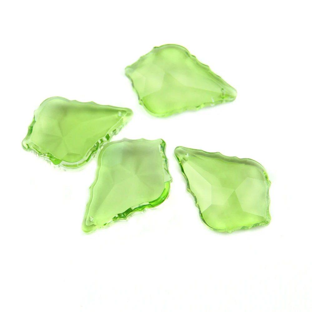 38mm/50mm Maple Leaf Shape 20pcs/lot Crystal Glass Lighting Hanging Prism Pendants Home Decoration Accessories for Chandelier | Лампы и
