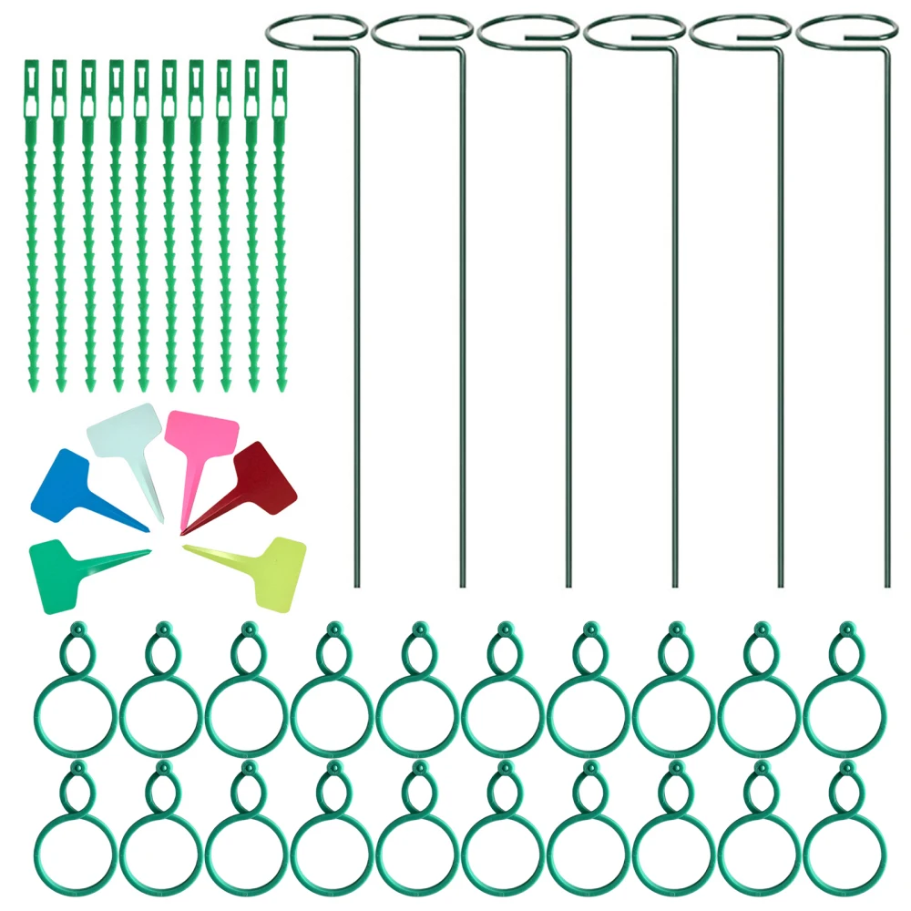 

Plant Support Stakes Greenhouse 42pcs/46pcs 16-inch Gardening Bracket Set