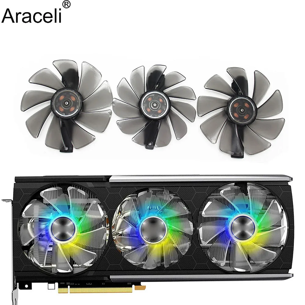 Вентилятор охлаждения FD10015M12D FDC10H12D9-C RX5700 ARGB для Sapphire RX 5700 XT 8 Гб NITRO + Special Edition