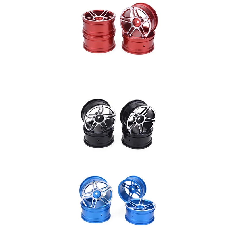 

4Pcs 1/10 on Road Drift Car Tourning Car Metal Wheel Rim Hub for MN86S MN86 HSP HPI Losi LRP RC Car Accessories