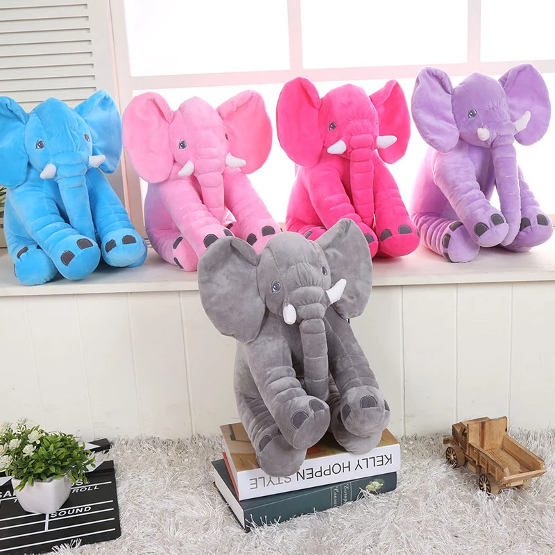 

Большая плюшевая игрушка-слон высотой 35 см/40 см, игрушка, детская подушка для сна, милый мягкий слон, сопровождающая Малыша Кукла, праздничны...
