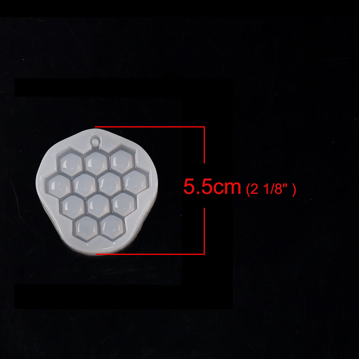 

Silicone Resin Mold White Hollowed Out Honeycomb Pattern Irregular Shape Crystal Epoxy Mold Silicone Soft Mold 55mmx53mm, 3 PCs