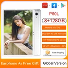 2021 обновленный планшет P60L 10,1 дюймов 2 в 1 ноутбук Двойная сеть 4G игровые офисные Планшеты 8 + 128 ГБ Android 10,0 планшет GPS