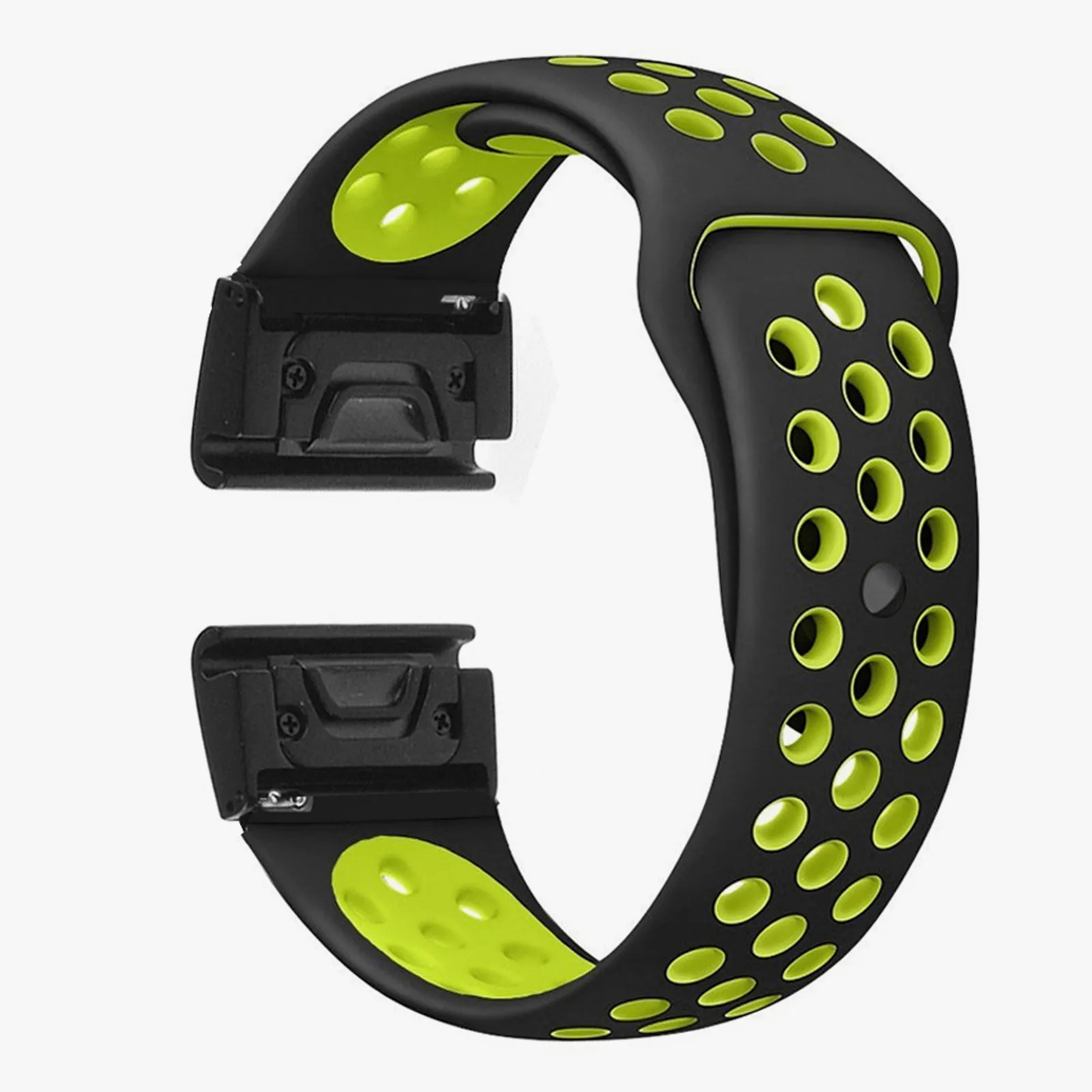 Black Green YOOSIDE Fenix 6X Браслет спортивный силиконовый 26 мм Quick Fit ремешок для часов Ремешок для Garmin Fenix 3/Fenix 3 HR/Fenix 5X/5 Plus - Цвет: Black Green
