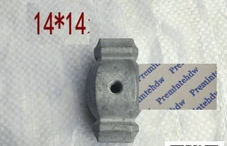 14 to 14mm 4 4 шт./лот незавершенный квадратный круглый алюминиевый пол пост фланец лестницы перила балясины Регулируемый лоток муфта кронштейна фитинги - Цвет: 14 to 14mm 4
