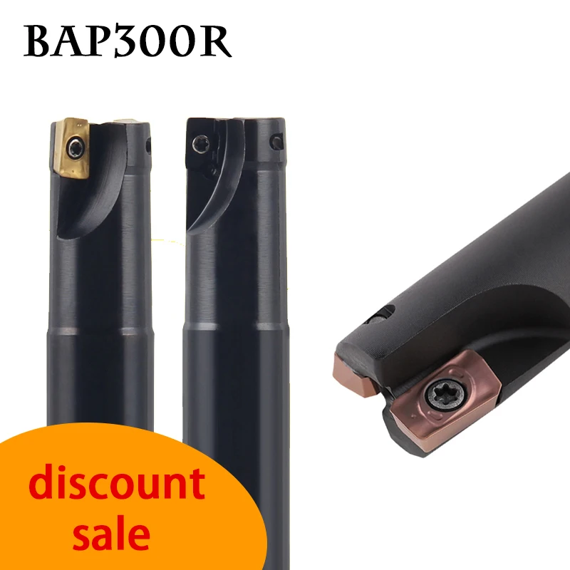 

1PCS BAP300R Black 10 14 16mm Clamped Milling Cutting Arbor Right Angle Precision Cutter 300R-10-100-C10-1T CNC Machine Center