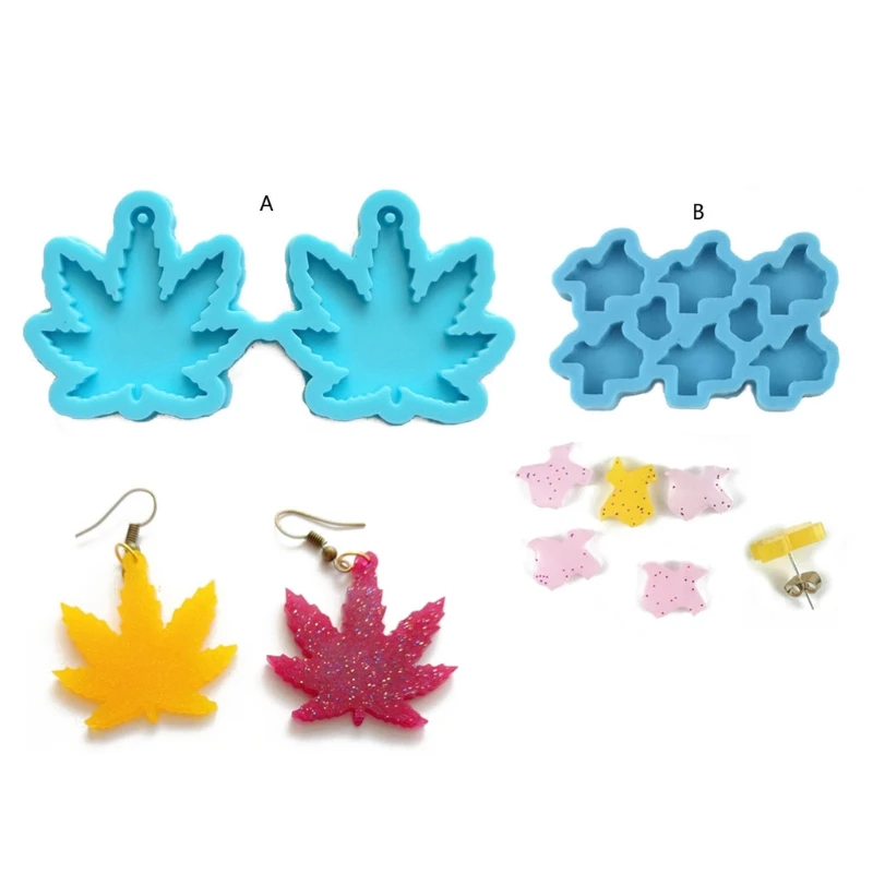 

2 шт./компл. с украшением в виде кристаллов эпоксидная смола, форма серьги подвеска силиконовая форма «сделай сам», ремесла, ювелирные издели...