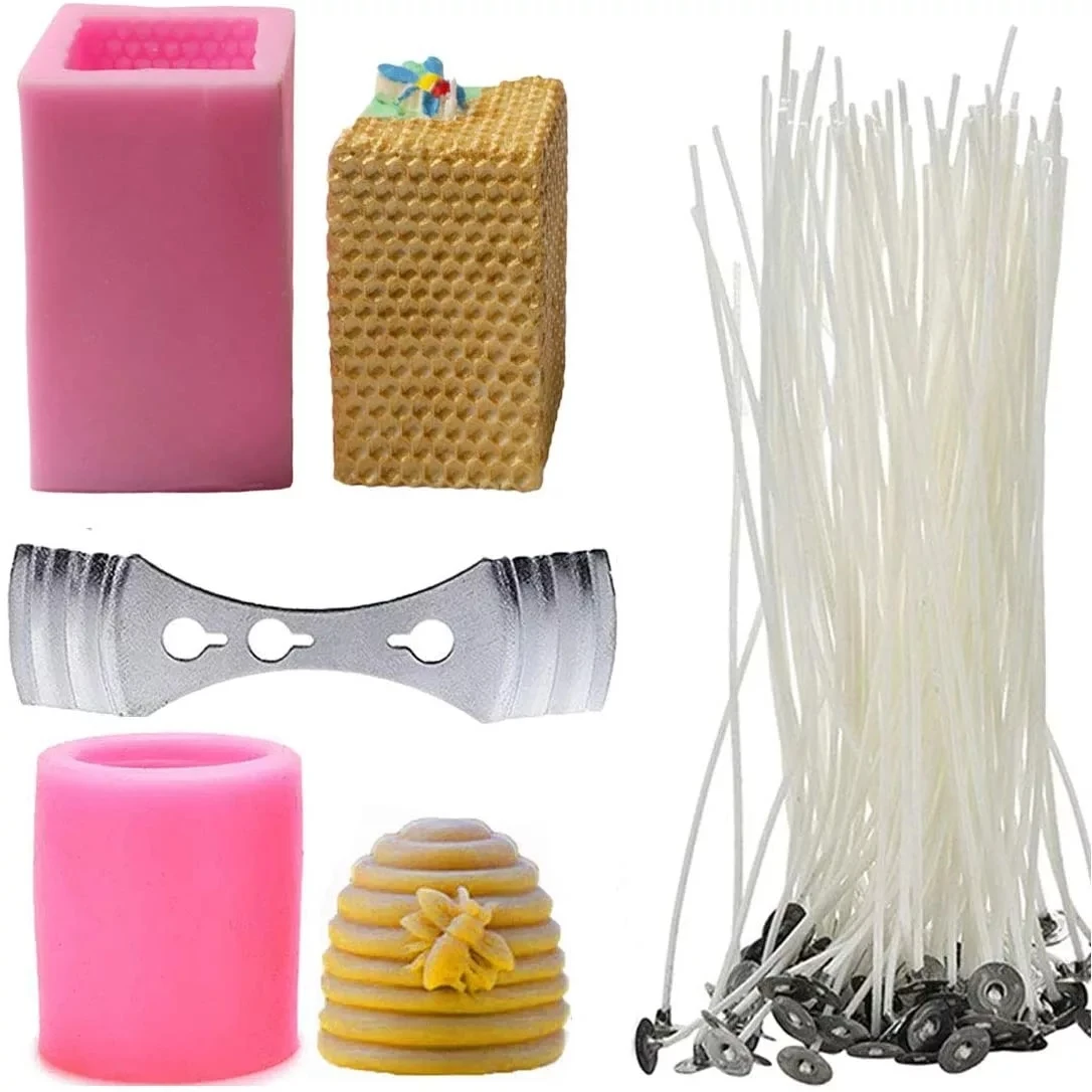 

Candle Silicone Mold 3D Bee Honeycomb Beehive Form for Candle Making Supplie Homemade Beeswax Soap Crayon Wax Melt Hives mould