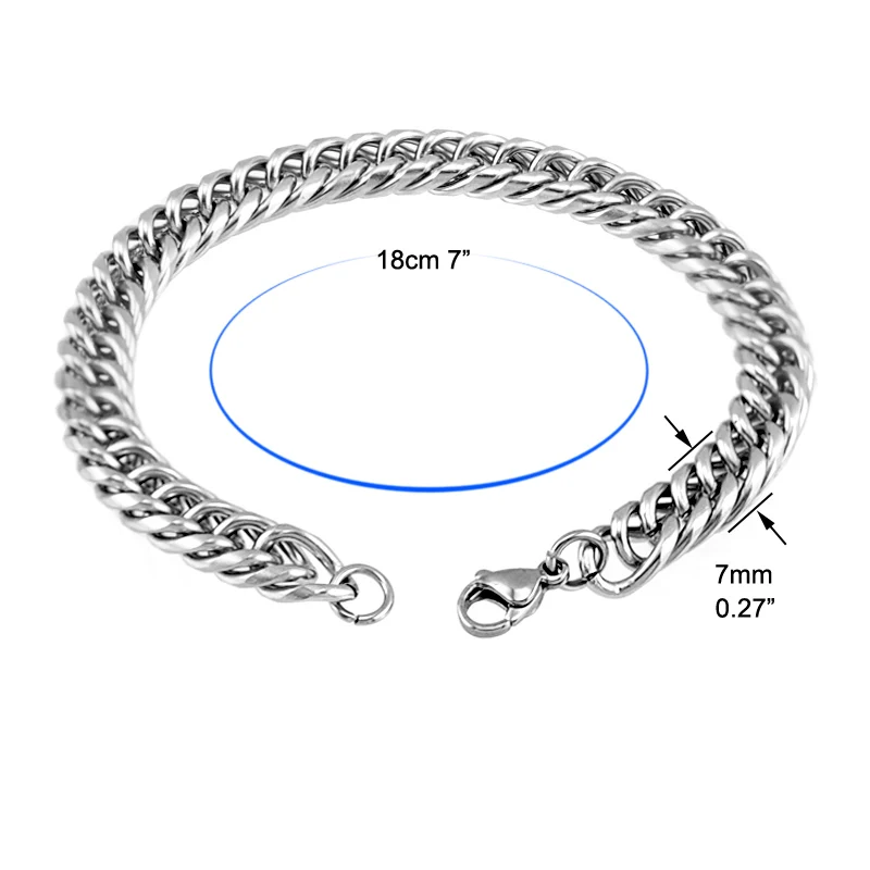 Браслет мужской из нержавеющей стали большой плетеный браслет в стиле рок