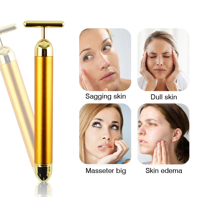 Роликовый массажер для ухода за лицом лифт подтяжки кожи палочка разглаживающая