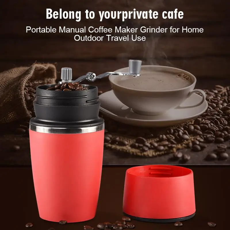 

AMYGOJJ Portable Manual Coffee Maker Grinder for Home Outdoor Travel Use