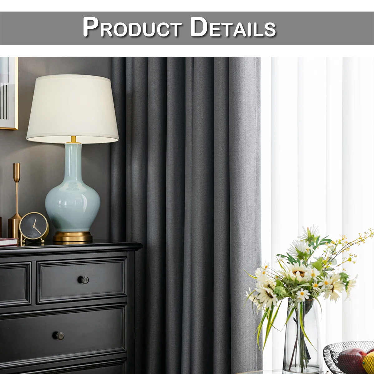 Шторы блэкаут льняные однотонные современные занавески с полным затенением