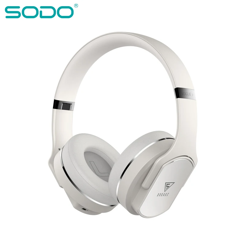 Оригинальные удобные беспроводные наушники SODO V2 NFC 2 в 1 поворотные Bluetooth с