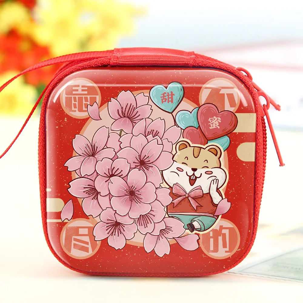 Новогодний Кошелек для монет с рисунком мыши дизайн девочек чехол ключей кошелек