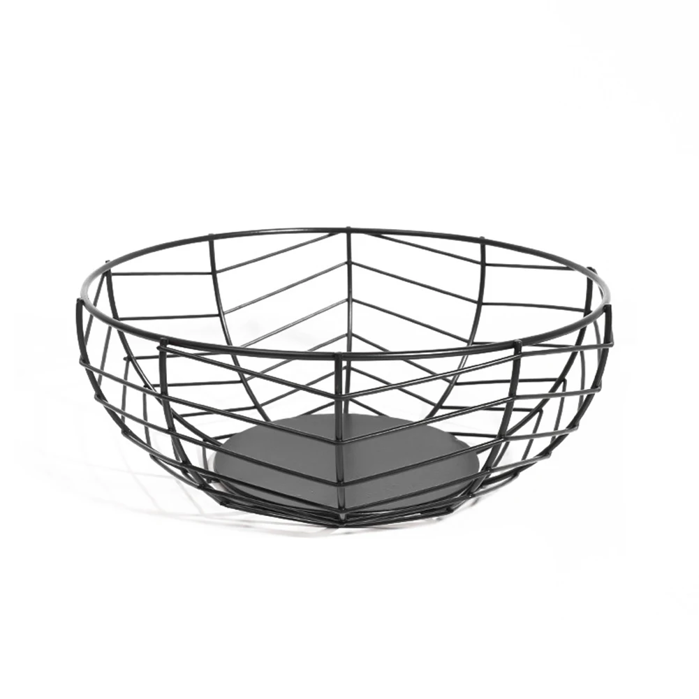 

Nordic Metal Hollow Geometric Fruit Plate Tableware Living Room Home Desktop Fruit Snacks Sundries Finishing Storage Outgoing