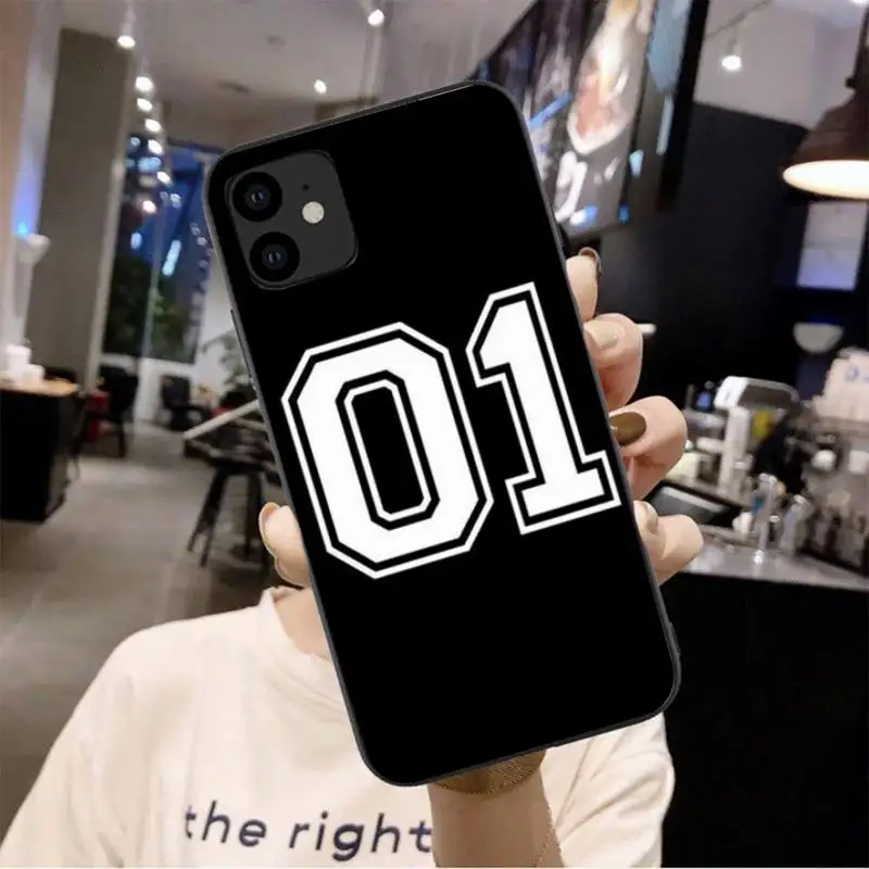 

0 Lucky Number And Letter Phone Case For Iphone 6 6s 7 8 Plus XR X XS 11 12 Pro Mini Max