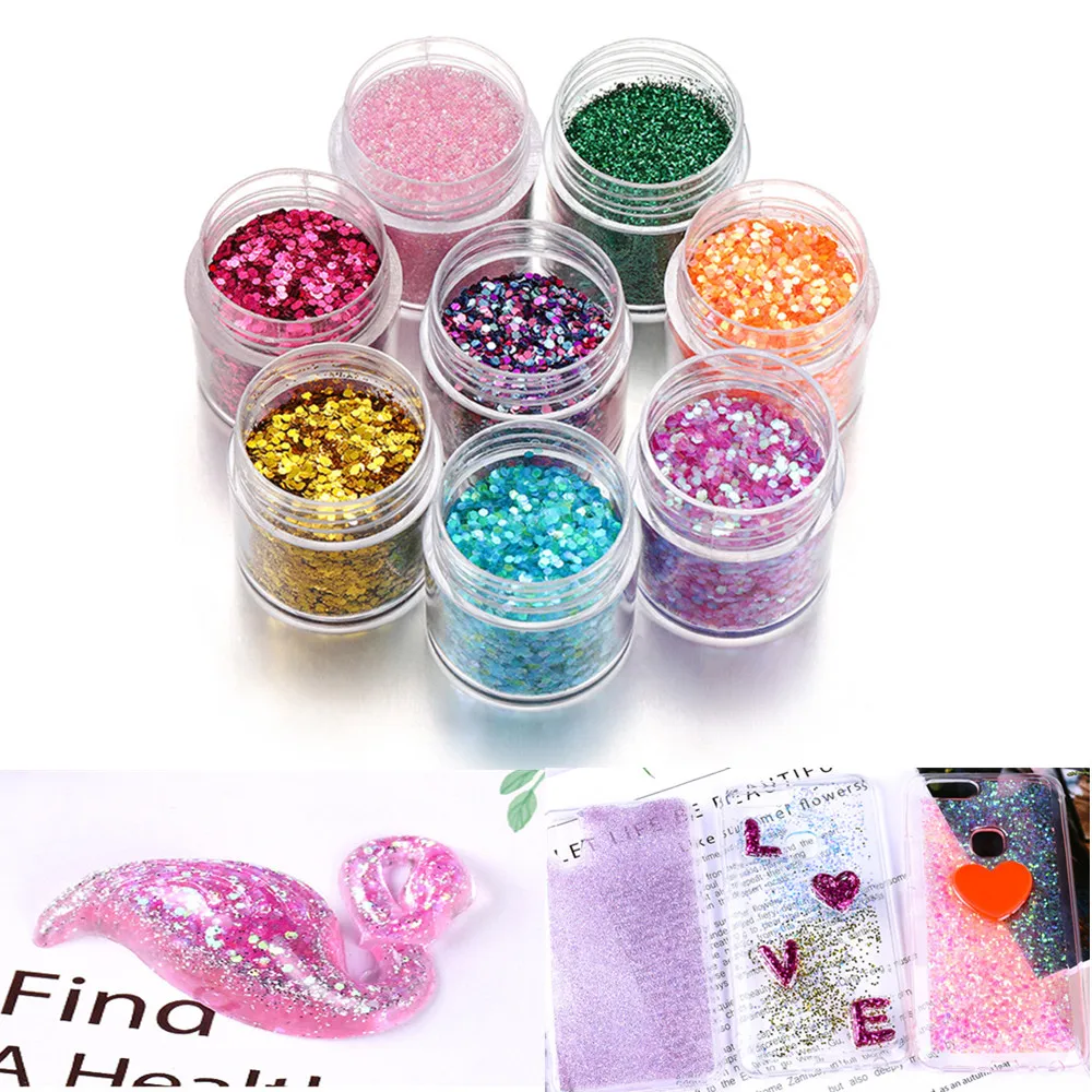 

Mixed 4Pcs/Set Shinning Glitter Sequins Paillettes For AB Glue DIY Jewelry Making UV Epoxy Resin Molds Crafts Fillings Nails Art