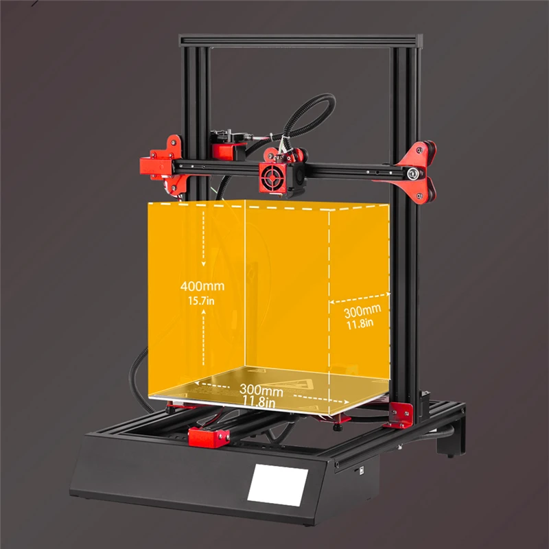 

3.5 Inch Touch Screen Desktop 3D Printer Aluminum Heated Bed Auto Feeding Auto-leveling 3D Printer Adjustable Y axial belt