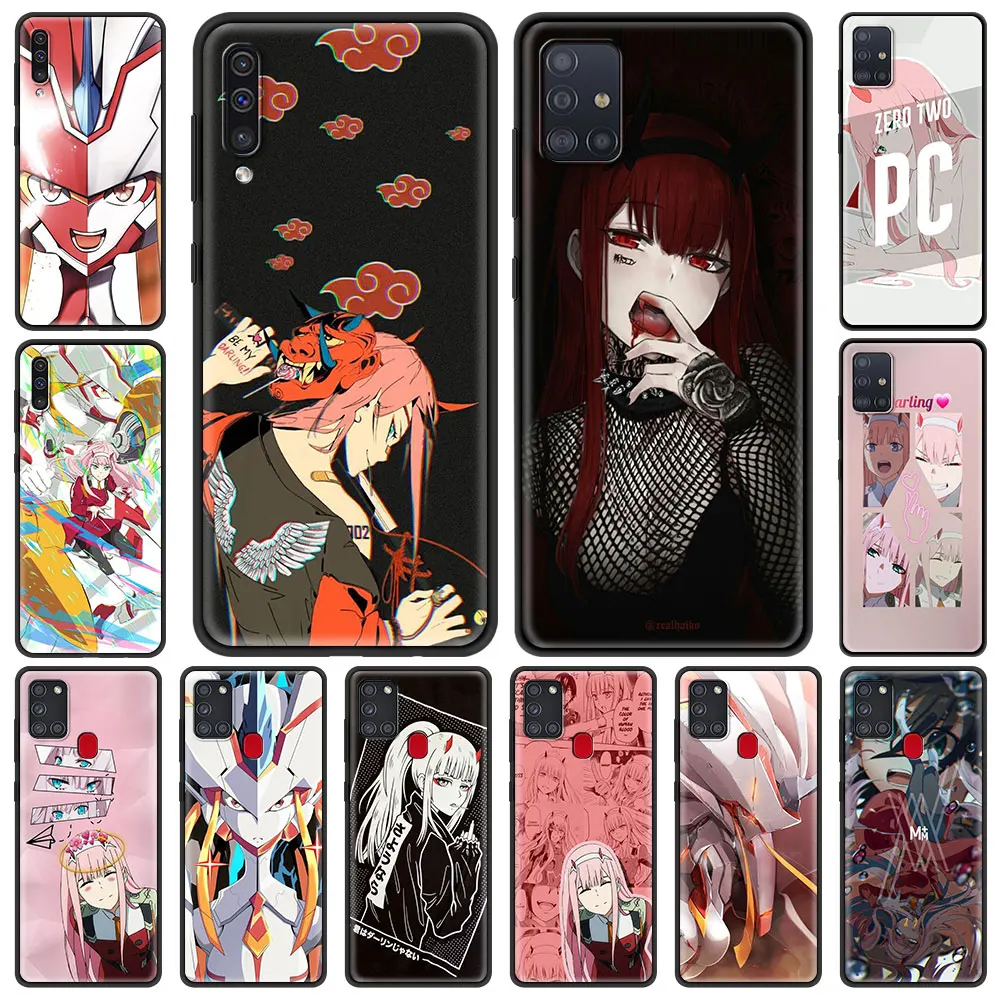 

Silicone TPU Case for Samsung Galaxy A50 A70 A40 A30 A10 A10E A20 A20S Luxury Soft Phone Cover Shell Anime 02 ZERO TWO