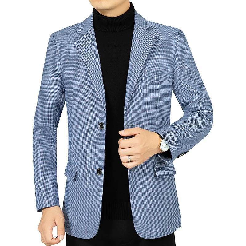 Мужской деловой пиджак, повседневный пиджак, не требует глажки, осень 2021 от AliExpress RU&CIS NEW