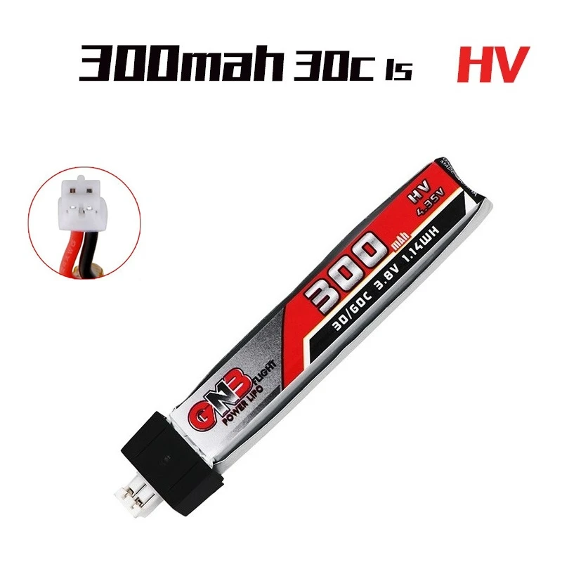Upgrade GAONENG GNB 1S HV 3.8V 300mAh 30C 4.35V FPV Lipo Battery with PH2.0 Plug For RC Racing Drone Spare Parts Accessories | Игрушки и