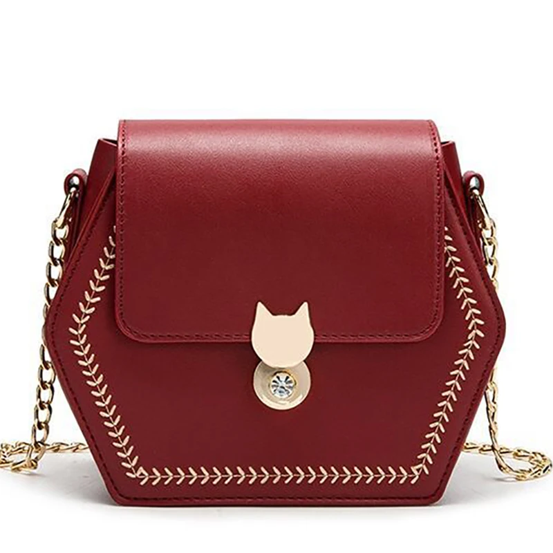 

Women Shoulder Bags Chain Fashion Rhombus One-shoulder Crossbody Messenger Bag Solid Color Newest Simple Design Cute Bags