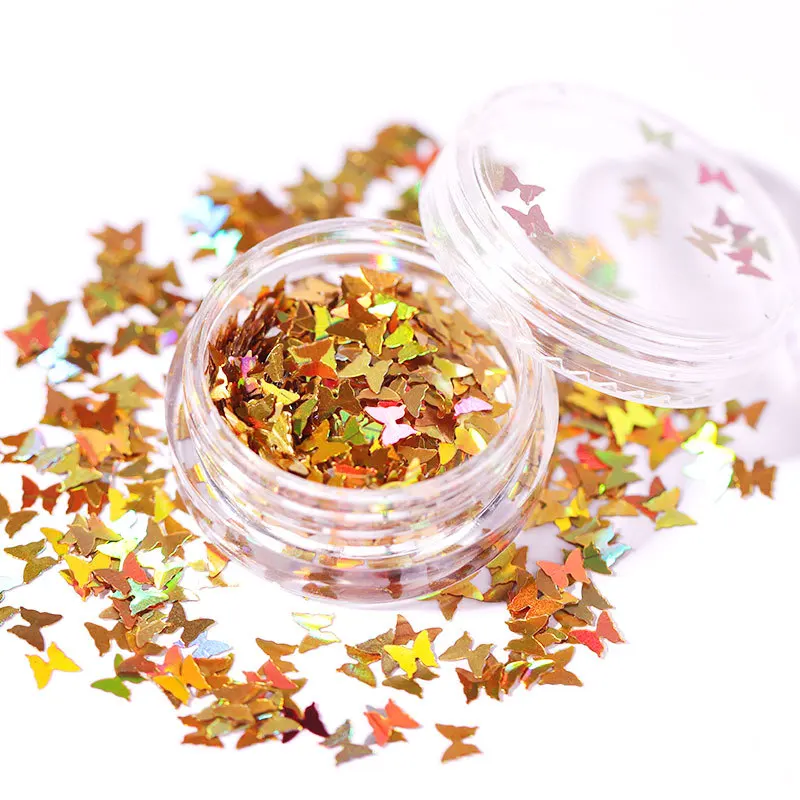 

12pcs/set Nail Glitter Powder Dust Iridescent Flakes Sequins Gold Silver Super Shining Paillette Nail Art Manicure Decorations