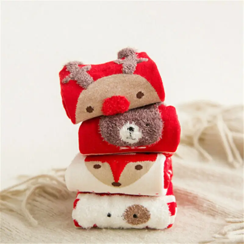 Christmas Socks Santa Claus Gift Kids Unisex Xmas Funny For Girl Baby Girls Boys Children Free Shipping | Мать и ребенок