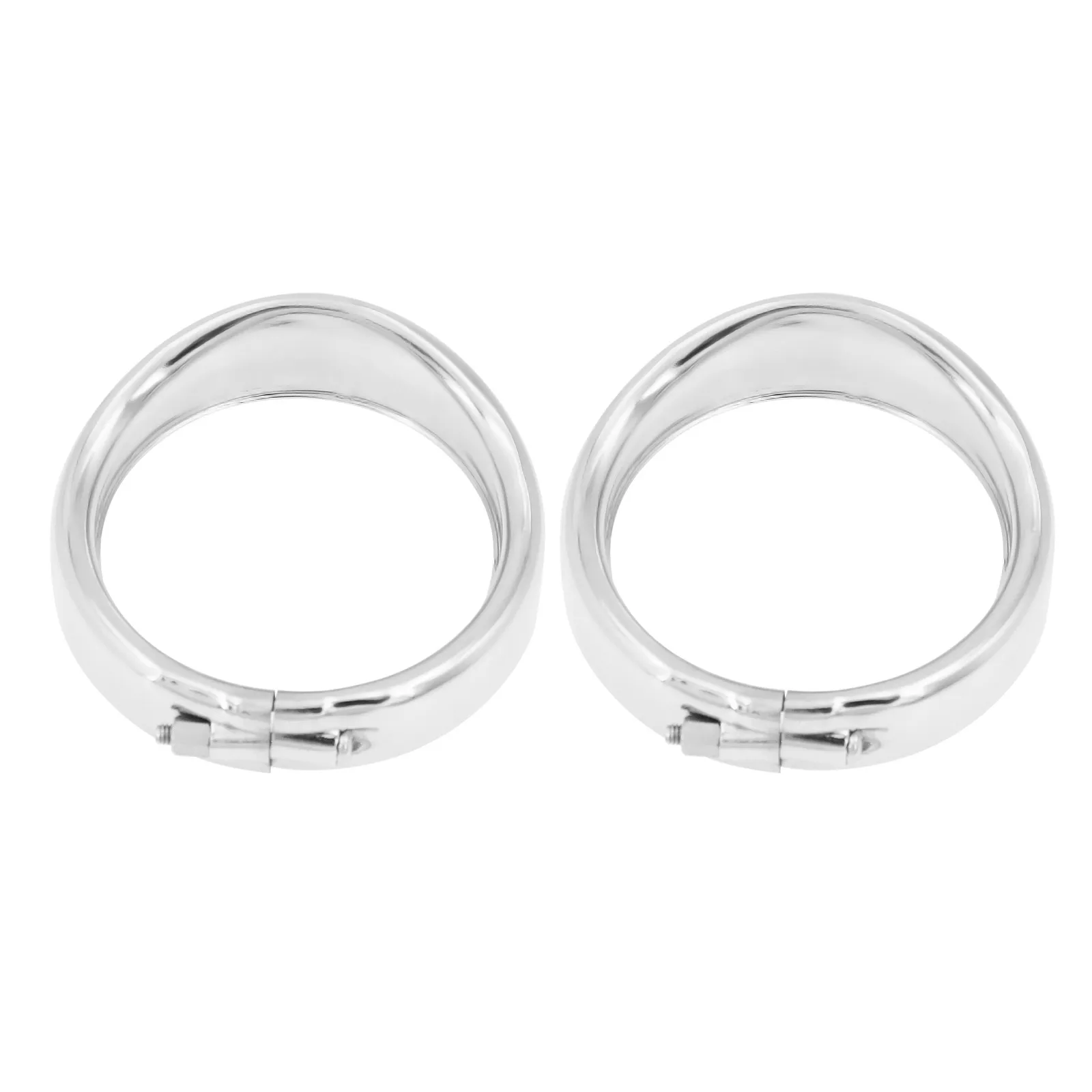 2 шт. хром козырек для мотоцикла Стиль указатель поворота отделка кольцо Harley