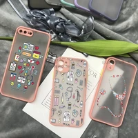 nurse medical medicine heart phone case for iphone 12 mini 11 pro x xs max xr 7 8 plus pink matte pc back soft silicone cover