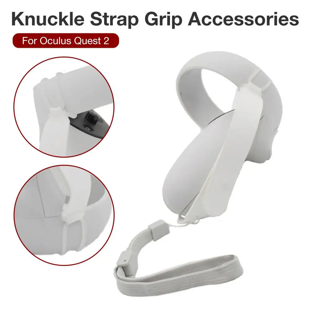 

1Pair Knuckle Strap Handle Grip Strap For Oculus Quest 2 VR Touch Controller Adjustable Wrist Straps For Quest2 VR Accessories