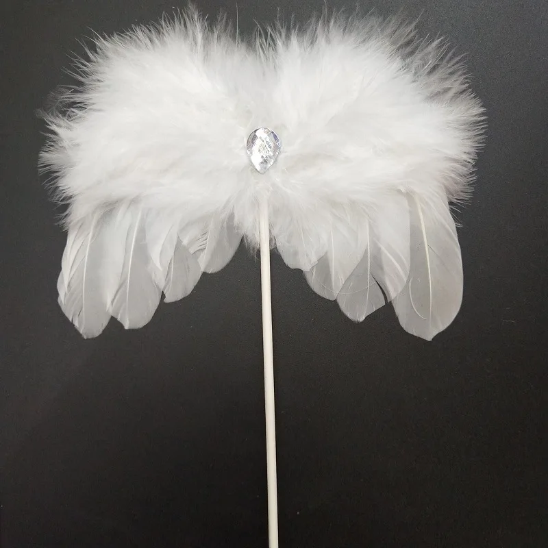 Перьевое Крыло ангела торт топперы флаг капкейки десерт украшение для выпечки